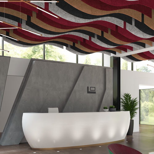 Baffle acustico in fibra di poliestere - BAFLE - Ideatec Advanced Acoustic Solutions - sospeso / da soffitto / decorativo