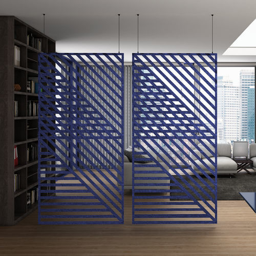 Separatore di spazi in metallo - SPACER - Ideatec Advanced Acoustic Solutions - in acciaio / in fibra di poliestere / da interno