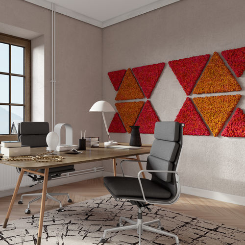 Muschio stabilizzato piatto - Ideatec Advanced Acoustic Solutions - per giardino verticale / per quadro vegetale / per controsoffitto