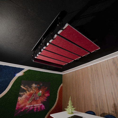 Controsoffitto in legno - SILENCE - Ideatec Advanced Acoustic Solutions - in poliestere / in melaminico / in pannelli