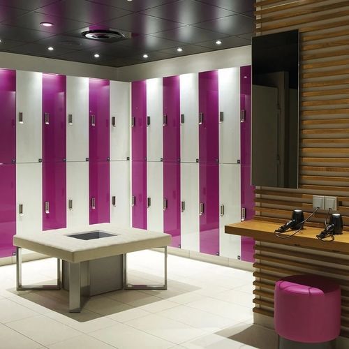 Armadietto spogliatoio in vetro - ETOILE - Fit Interiors - per edifici pubblici / contract / per impianto sportivo