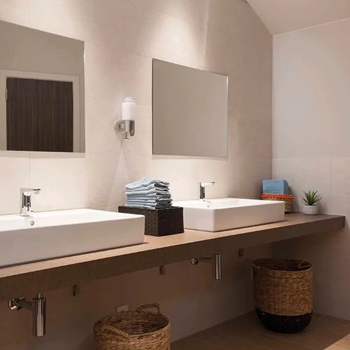 Piano lavabo impiallacciato in legno - BASE - Fit Interiors