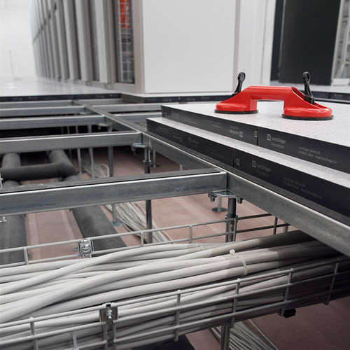 Struttura per pavimento sopraelevato in metallo - TYPE 8 - Lenzlinger Access Floors - ad alta resistenza / da interno