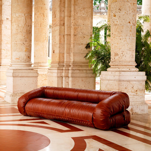 Divano letto - ANFIBIO - Giovannetti Collezioni - contemporaneo / in pelle / Made in Italy