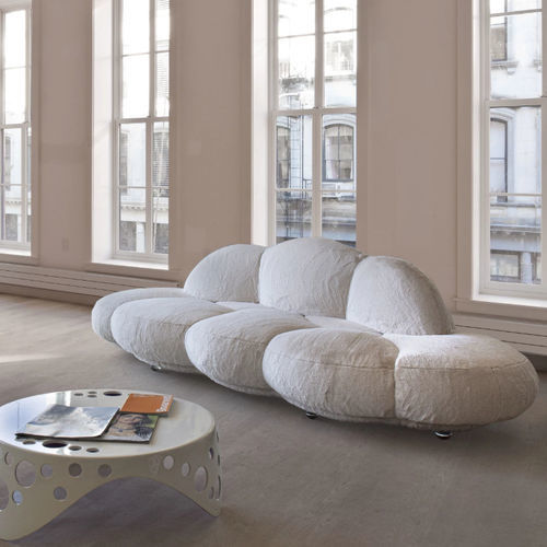 Divano design originale - LE NUVOLE - Giovannetti Collezioni - in tessuto / Made in Italy / beige
