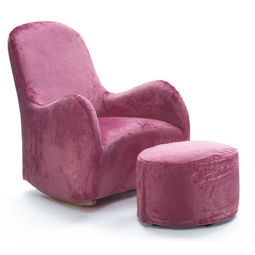Poltrona contemporanea - GONGOLO - Giovannetti Collezioni - in tessuto / in legno massiccio / con cuscino rimovibile