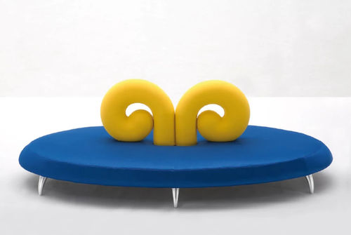 Divano rotondo - ARIES - Giovannetti Collezioni - design originale / in tessuto / con poggiatesta