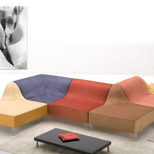 Divano modulare - DUNE - Giovannetti Collezioni - rotondo / design / in tessuto