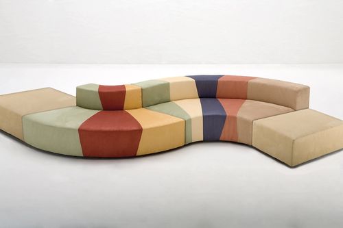 Divano modulare - MULTILOVE - Giovannetti Collezioni - contemporaneo / in tessuto / con cuscino rimovibile