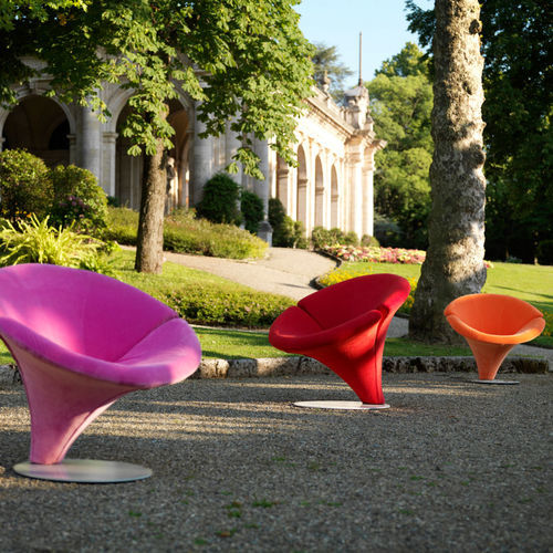 Chauffeuse design originale - FLOWER - Giovannetti Collezioni - in tessuto / in metallo / imbottita