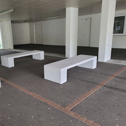 Panca contemporanea - BA80P - Francioli - in calcestruzzo / senza schienale / senza braccioli