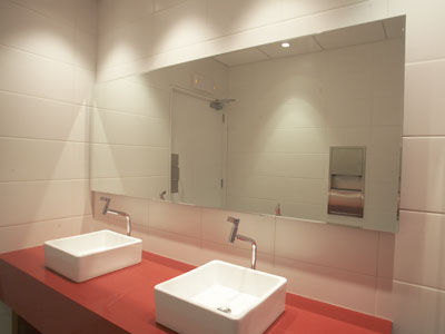 Specchio a muro - MIREX - Furukawa Corporation - contemporaneo / rettangolare / orizzontale