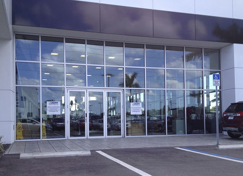 Vetrata scorrevole impilabile - COMMERCIAL - Solar Innovations, Inc. - a libro / in alluminio / a doppi vetri