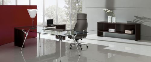 Scrivania direzionale - GENESIS - Codutti Furniture Srl - contemporanea / in metallo / in vetro