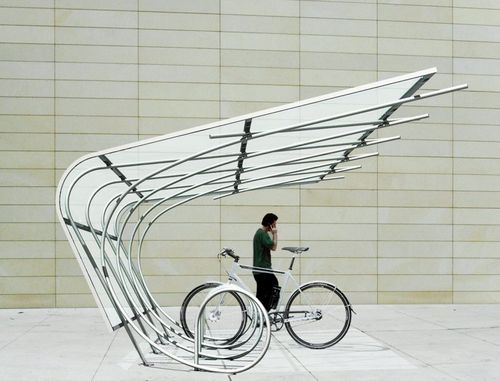 Pensilina per biciclette per spazi pubblici - SPOKES  - Duo-Gard - per zone urbane