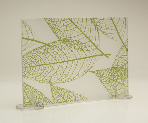 Pannello in vetro decorato - TEXTURES SOLID : FOREST LEAVES - Duo-Gard - traslucido / per interni