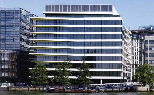 Facciata ventilata in vetro - RIVERBANK HOUSE - Josef Gartner