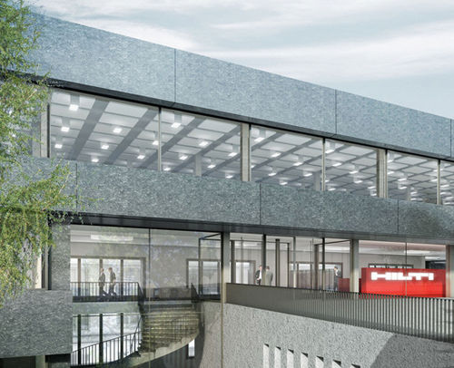 Facciata continua in pannelli - HILTI INNOVATION CENTER - Josef Gartner - in metallo e in vetro