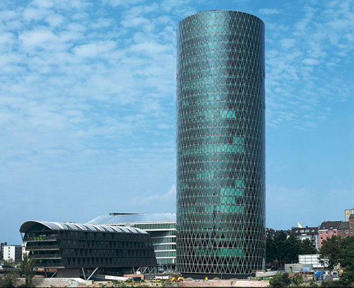 Pannello in vetro trasparente - WESTHAFEN TOWER - Josef Gartner - per facciata / piatto