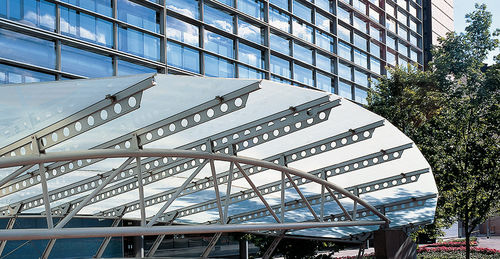Facciata ventilata in vetro - TRITON SQUARE - Permasteelisa - in metallo / in calcestruzzo