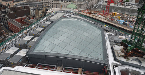 Copertura vetrata in acciaio - AIR STREET - Permasteelisa