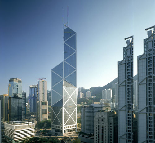 Facciata continua in metallo e in vetro - BANK OF CHINA TOWER - Permasteelisa - in vetro / a specchio