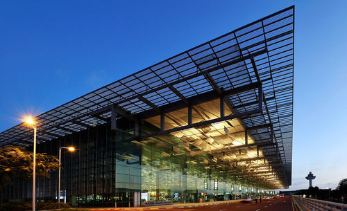 Frangisole in vetro - CHANGI AIRPORT - Permasteelisa - per tetto / orizzontale
