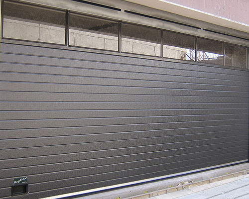 Porta sezionale per garage - ALUMIX - Angel Mir – Portes Bisbal - in vetro / in alluminio / automatica
