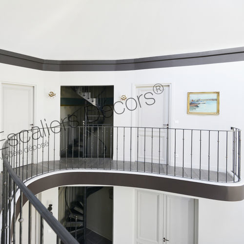 Ringhiera in ferro modellato - Bistrot DH122 series - ESCALIERS DECORS - a sbarre / da interno / per scala
