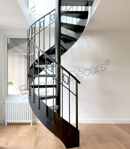 Scala a chiocciola - ERNEST DH194 Modèle déposé - ESCALIERS DECORS - con gradini in calcestruzzo / con struttura in acciaio / per uso residenziale