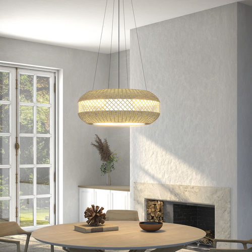 Lampada a sospensione - NATURAL - Pujol Iluminacion - in legno / contemporanea / con cavo