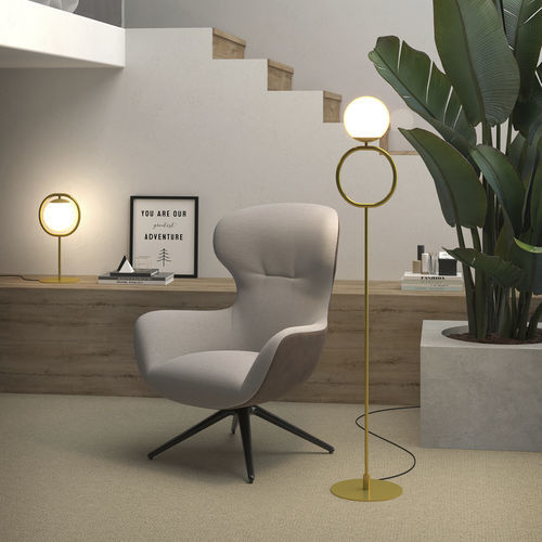 Lampada da terra - SPHERE - Pujol Iluminacion - in metallo / in vetro / contemporanea