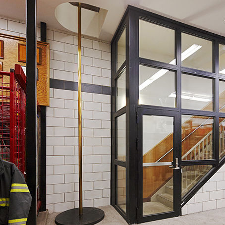 Porta da interno - FIREFRAMES® HEAT BARRIER SERIES - TGP - in vetro / battente / vetrata