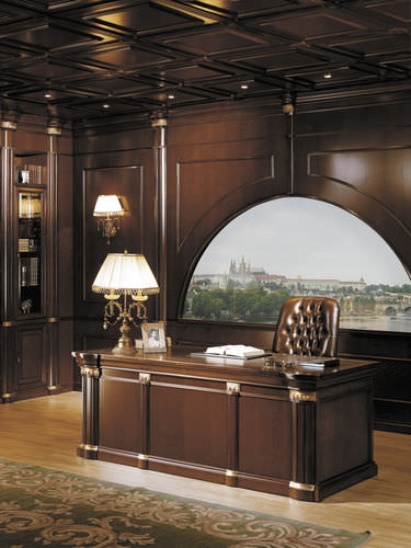Scrivania direzionale - SENATOR - Alpuch - classica / in legno / con base in pannelli