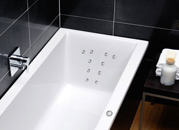 Vasca da bagno in acrilico - REGENERATE AND RELAX - Repabad - idromassaggio / bianca