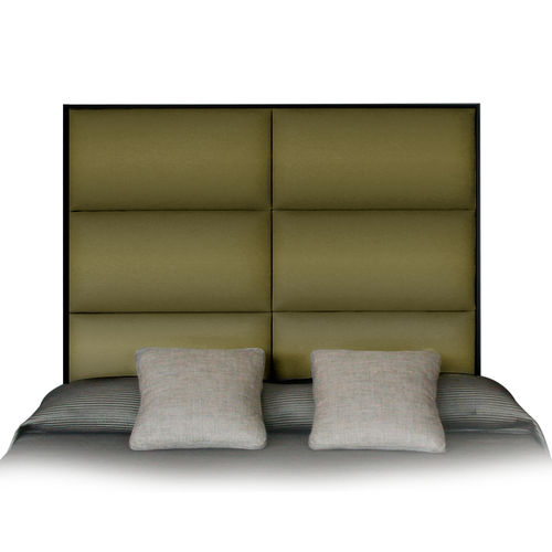 Testiera per letto matrimoniale - HARD CHIC - Viveti - contemporanea / in tessuto / imbottita