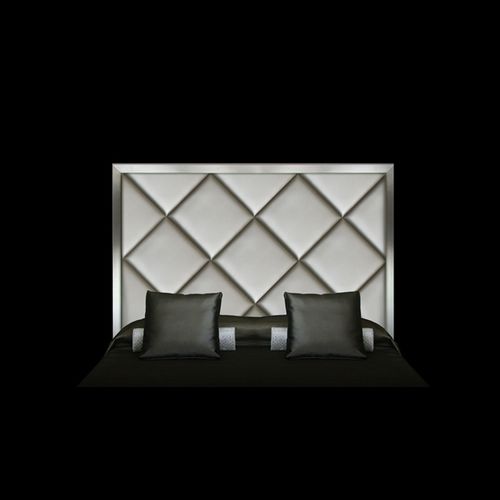 Testiera per letto matrimoniale - DIAMOND - Viveti - contemporanea / in tessuto / in metallo