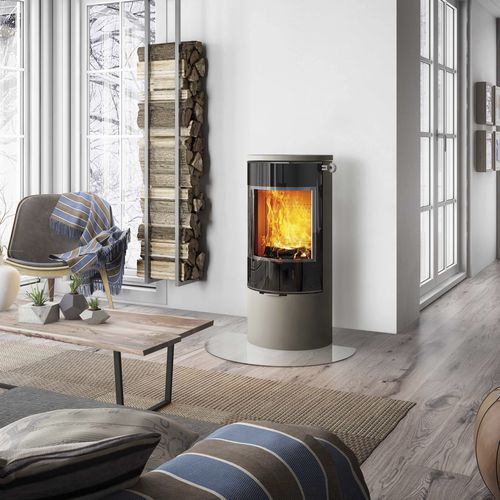 Stufa a legna - VIVA 100 L - Attika Feuer AG - 5 kW...10 kW / a pavimento / a 3 facce