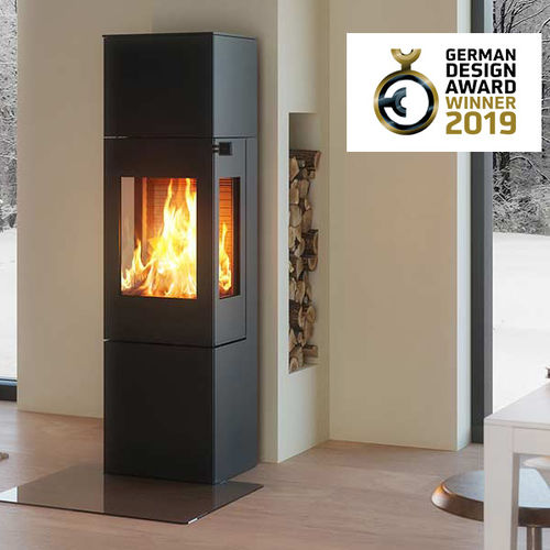 Stufa a legna - NEXO 160 - Attika Feuer AG - 5 kW...10 kW / a pavimento / a 3 facce