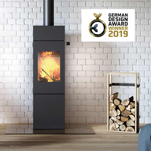 Stufa a legna - NEXO 140 - Attika Feuer AG - 5 kW...10 kW / a pavimento / a 3 facce