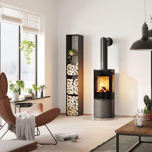 Stufa a legna - CARO 110 - Attika Feuer AG - 0 - 5 kW / 5 kW...10 kW / a pavimento