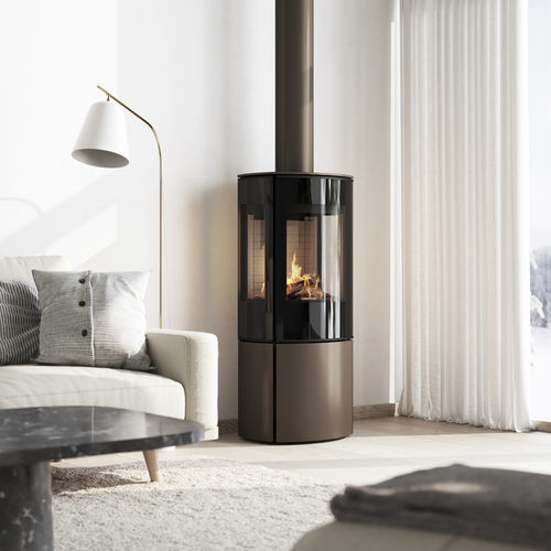 Stufa a gas - CARO 110 GAS - Attika Feuer AG - 8.5 kW / da appoggio / a 3 facce