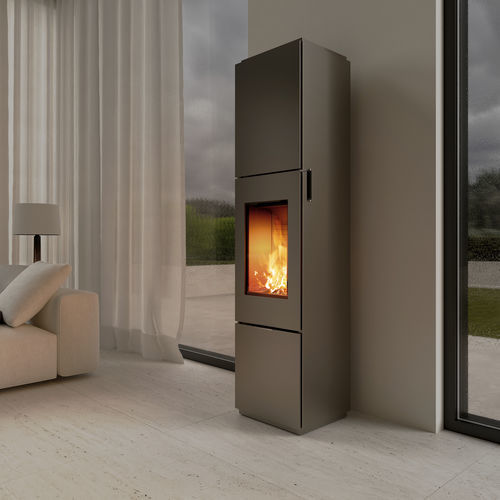 Stufa a legna - OPAL - Attika Feuer AG - 5 kW...10 kW / da appoggio / a 3 facce
