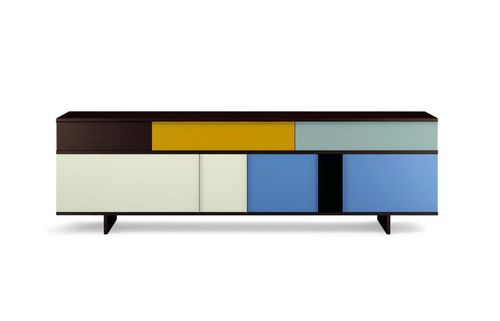 Credenza contemporanea - ZIGGURAT_PAG. 26 : COMPOSITION 36  - ORME - in legno / in legno laccato