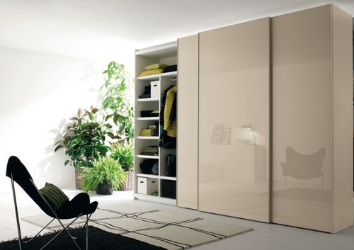 Armadio contemporaneo - PORTOFINO 34_35 - ORME - in vetro / in vetro laccato / a porte scorrevoli