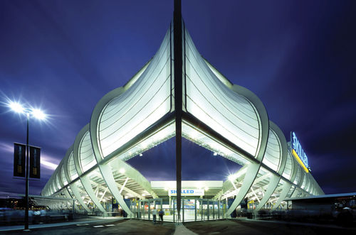 Membrana architettonica in fibra di vetro - SKILLED PARK - Hightex - PTFE / per tensostruttura