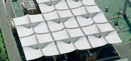 Tensostruttura su ossatura metallica - EXPO 2000 - Hightex - per copertura / con membrana in ETFE / per eventi