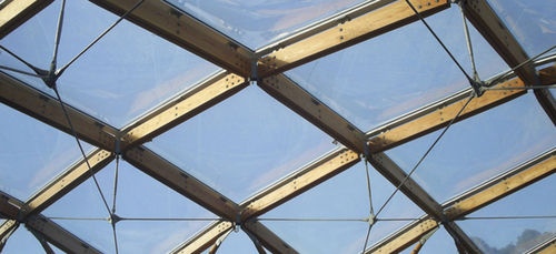 Membrana architettonica in fibra di vetro - ALNWICK GARDENS VISITOR CENTRE - Hightex - PTFE / per tensostruttura