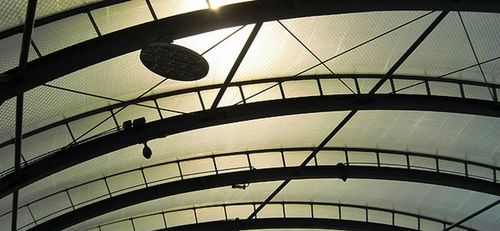 Membrana architettonica in ETFE - NOUVELLE GARE BELVAL-USINES - Hightex - per tensostruttura / per tetto / per copertura