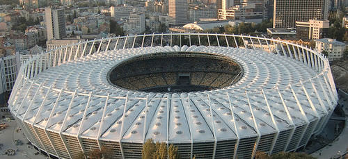Tensostruttura a membrana e funi - OLYMPIC KIEV - Hightex - per copertura / con membrana in ETFE / per stadio